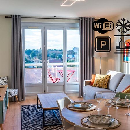 T2 De Standing Climatise Avec Parking Prive, Tram T2 T5, Hopitaux Est Leilighet Bron Eksteriør bilde